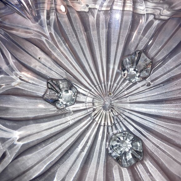 Home Interiors Fruit Bowl w/Plastic Handle Vintage - Picture 3 of 7